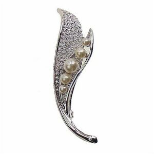 【送料無料】ジュエリー・アクセサリー ジュエリーファッションゴールドメッキホワイトエンドウブローチmode bijoux 18k plaque or blanc pois broche fp009