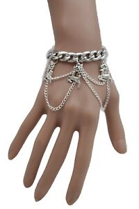 【送料無料】ジュエリー・アクセサリー シルバーメタルチェーンブレスレットクリスマスジュエリーfemme argent metal chaines bracelet hiver blanc vacances cerf noel bijoux