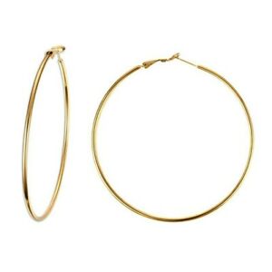 【送料無料】ジュエリー・アクセサリー イヤリングリングクレオールスチールワイヤーゴールドメッキbof0096 boucles doreilles anneaux creoles en acier fil plaque or dimensions au