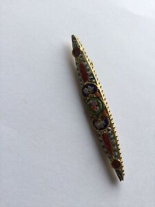 【送料無料】ジュエリー・アクセサリー ファンタジーミクロモザイクブローチbroche ancienne fantaisie micro mosaique
