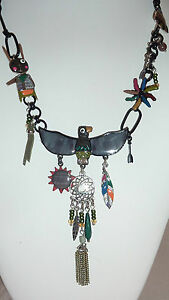 【送料無料】ジュエリー・アクセサリー アイジョグレーイーグルグリーンエスニックキャッチcollier ras de cou aigjo aigle grisvert hiver 15 16 lol ethnique,attrape reve