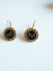 【送料無料】ジュエリー・アクセサリー アガサアンティークゴールドブロンズイヤリングサインboucles doreilles anciennes en bronze dore agatha signe