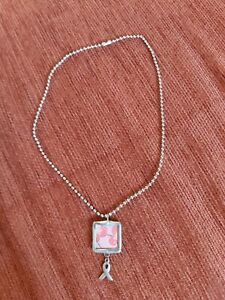 【送料無料】ジュエリー・アクセサリー リーグスチールネックシルバーペンダントras de cou en acier et pendentif en argent representant la ligue du cancer