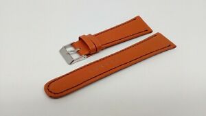 【送料無料】ジュエリー・アクセサリー オレンジレザーストラップタイムモデルbracelet montre en cuir orange modele chrono disponible en 22mm