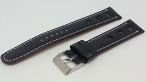 【送料無料】ジュエリー・アクセサリー ホワイトステッチブラックカーフレザークロノスポーツウォッチbracelet montre chronosport en cuir de veau noir avec surpiqure blanche