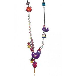【送料無料】ジュエリー・アクセサリー ジュエリープールネックレスココリココレクションバイオレットロリロタlol bijoux collier poule collection cocorico violet lolilota