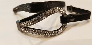 【送料無料】ジュエリー・アクセサリー レザージュエルブレスレットスチールラインストーンnouveau bracelet bijou cuir et strass acier neuf