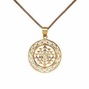 【送料無料】ジュエリー・アクセサリー ゴールデンライトンスリヤントラマンダラコリアーセンチメートル81stgeneration laiton dore sri yantra meditation mandala collier, 52 cm