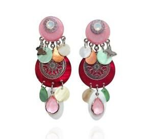 【送料無料】ジュエリー・アクセサリー ボームイヤリングヨハンナマルチカラーbohm boucles doreilles johanna multicolore