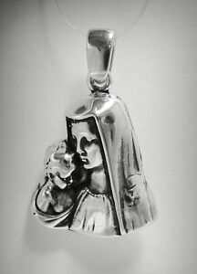 【送料無料】ジュエリー・アクセサリー スターリングシルバーsterling silver pendant solid 925 mother of god pe000830 empress