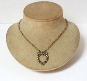 【送料無料】ジュエリー・アクセサリー グリーンハートネックレスcollier coeur vert