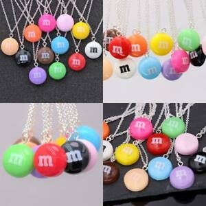 本店は ジュエリー アクセサリー ペンダントチョイスネックレスキャンディキャンディシルバーcollier Avec Mamp M Pendentif Choix De Couleur Au Achat Candy Bonbons Argent オープニング大放出セール Reltexir Com