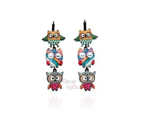 【送料無料】ジュエリー・アクセサリー ジュエリーフクロウイヤリングトリオロリロタlol bijoux boucles doreilles chouettes trio lolilota