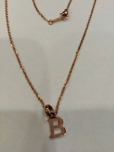 【送料無料】ジュエリー・アクセサリー ブラザーズウェイネックレスローズスチールナインbrosway, collier 45cm avec lettre initiale b en acier roses , neuf