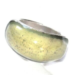 【送料無料】ジュエリー・アクセサリー スクーターリングメッキエナメルグリーンエナメルリングscooter bague plaque argent email vert t 56 bijou ring
