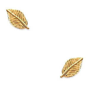 【送料無料】ジュエリー・アクセサリー イヤリングゴールドメッキシートkbc boucles d oreilles clous plaque or feuille 8x5mm
