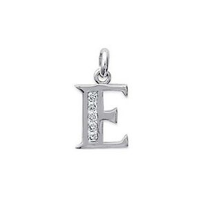 【送料無料】ジュエリー・アクセサリー イニシャルペンダントレターアージェントジルコニウムナインnouveau pendentif initiale lettre e argent amp; zirconium neuf