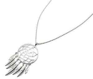 【送料無料】ジュエリー・アクセサリー ジャンパーネックレスペンダントトラップドリームスストラスフェザーcl1167d sautoir collier pendentif attrapereves contour strass et plumes me