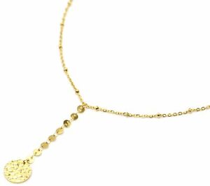 【送料無料】ジュエリー・アクセサリー チェーンネックレスボールペンダントサークルアシエハンマーメダルcc3368e collier chaine billes pendentif y cercles et medaille martelee acie