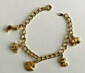 【送料無料】ジュエリー・アクセサリー ブレスレットヴィンテージノアアークbracelet vintage neuf arche de noe noahs ark dore enfant ou femme 16,2cm animal