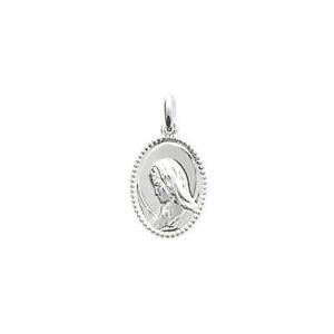 【送料無料】ジュエリー・アクセサリー シルバーペンダントローディエkbc pendentif argent 925 rhodie medaille religieuse 16x12mm