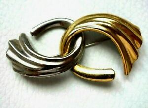 【送料無料】ジュエリー・アクセサリー ゴールドヴィンテージブローチシルバーシルバートーンbroche vintage dore amp; argente brooch gold amp; silvertone pin tres tres beau