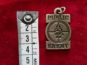 ジュエリー・アクセサリー パブリックレアラロヴィンテージメタルロペンデンテシオンドロpublic enemy rare raro vintage pendant pendente ciondolo in metallo year 80