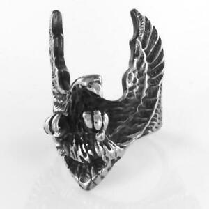 【貨物輸送無料】宝飾品・付属物 フライングイーグルスチールリングbague acier flying eagle