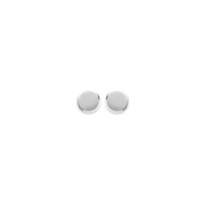 【貨物輸送無料】宝飾品・付属物 シルバークラスイヤリングローディエディスクboucles d oreilles clous argent 925 rhodie disque 6粍