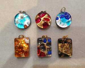 【貨物輸送無料】宝飾品・付属物 ヴェトロディムラーノファッティアマノダアルティジャーニヴェネツィアーニディペンデンティset di pendenti インチ vetro di murano fatti a mano 地方検事 artigiani veneziani