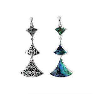 【貨物輸送無料】宝飾品・付属物 オルモーシェルシルバーペンダントpendentif argent massif avec coquille dormeau ap6269ab