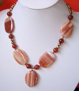 【送料無料】ジュエリー・アクセサリー ジュエリーネックレスピカソジェイド15x25 mm collier de bijoux en picasso jade , 45 cm