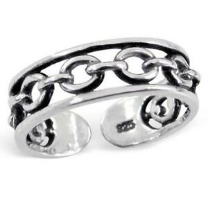 【送料無料】ジュエリー・アクセサリー スターリングシルバートーリングパターンチェーンsterling 925 argent orteil bague chaine motif