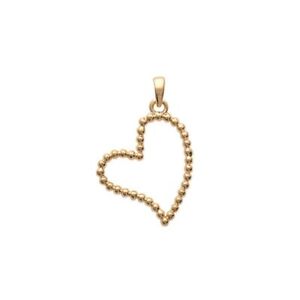 【貨物輸送無料】宝飾品・付属物 ハートゴールドメッキペンダントpendentif plaque or  coeur 19x22粍