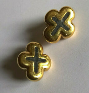 【送料無料】ジュエリー・アクセサリー イヤリングゴールデンクリップサインアガサイヤリングboucles doreilles clips dores signes agatha earrings