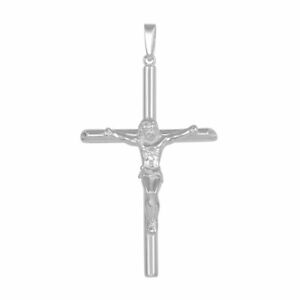 【送料無料】ジュエリー・アクセサリー シルバースターリングクロスイエスargent sterling croix crucifix avec jesus 3d pendant