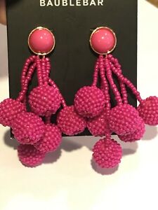 【送料無料】ジュエリー・アクセサリー ボーブルバーコレッタココアドロップイヤリングホットピンクbaublebar coretta updated cocoa drop earrings hot pink