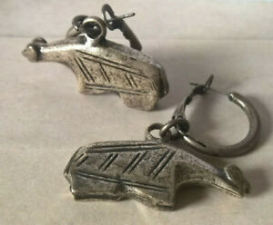 【送料無料】ジュエリー・アクセサリー イヌイットホワイトベアシルバーイヤリングサインイヤリングboucles doreilles argentees ours blancs inuit signees agagnk earrings