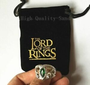 【送料無料】ジュエリー・アクセサリー スターリングシルバーロードオブザリングジュエリーアラゴルンバラヒルリング925 sterling silver lord of the rings jewelry aragorns ring of barahir 813