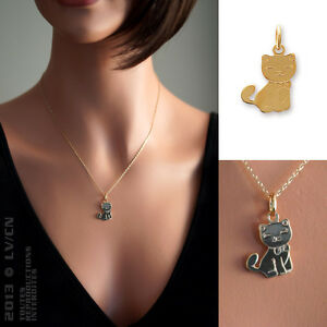 【送料無料】ジュエリー・アクセサリー ペンデンティフチャトンゴールドメッキボービジューpendentif femme mignon chaton en plaque or 750000 neuf beaux bijoux pas chers