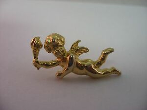 【送料無料】ジュエリー・アクセサリー トーチガイドエンジェルゴールドジュエリーブローチadorable torche guidage ange or ton broche bijoux 13,666円
