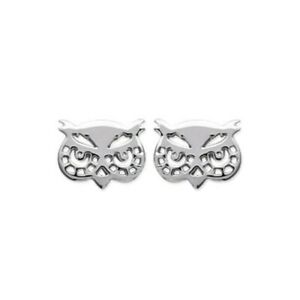 【送料無料】ジュエリー・アクセサリー ソリッドシルバーロディエフクロウヘッドイヤリングチップboucles doreilles puces en argent massif 9251000 rhodie tete de chouette hibou