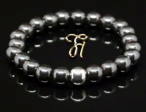 【送料無料】ジュエリー・アクセサリー ヘマタイトスターリングシルバーパールブレスレットhematite 925er bracelet en argent sterling de perles 8mm 14,235円