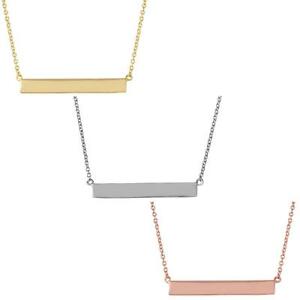 【送料無料】ジュエリー・アクセサリー シルバースターリングカラーグレーブルサイドバーペンダントargent sterling collier w 4 mm x 30 mm gravable lateral barre pendentif