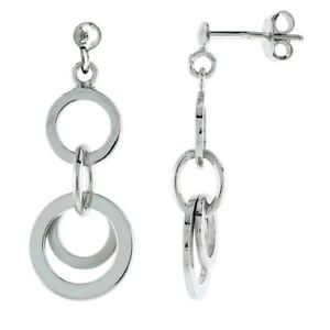 【送料無料】ジュエリー・アクセサリー ポストイヤリングスターリングargent sterling pendant cercles post boucles doreilles