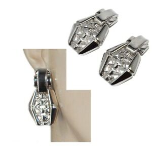 【送料無料】ジュエリー・アクセサリー イヤリングクリップメッキシルバージュエリーleritz boucles doreilles clips plaque argent geometrique bijou