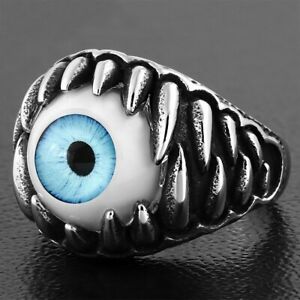 【送料無料】ジュエリー・アクセサリー トンステンレスミリメートルバイカーリング22mm ?bague de motard avec tete de mort demon en acier inoxydable a trois tons 18,980円