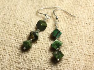 【送料無料】ジュエリー・アクセサリー シルバーイヤリングアフリカターコイズキューブboucles doreilles argent 925 turquoise dafrique cubes 6x6mm