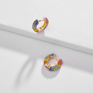 【送料無料】ジュエリー・アクセサリー イヤリングプチクレオールオープンクリスタルboucles doreilles petit creole 15mm ouvrable laiton cristal multicolore aa33