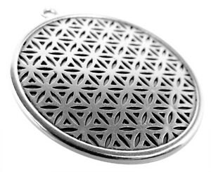 【送料無料】ジュエリー・アクセサリー ミノットジュエリーペンダントフラワーオブライフライトンシルバールックminott bijoux pendentif fleur de vie laiton, argente used look 36896